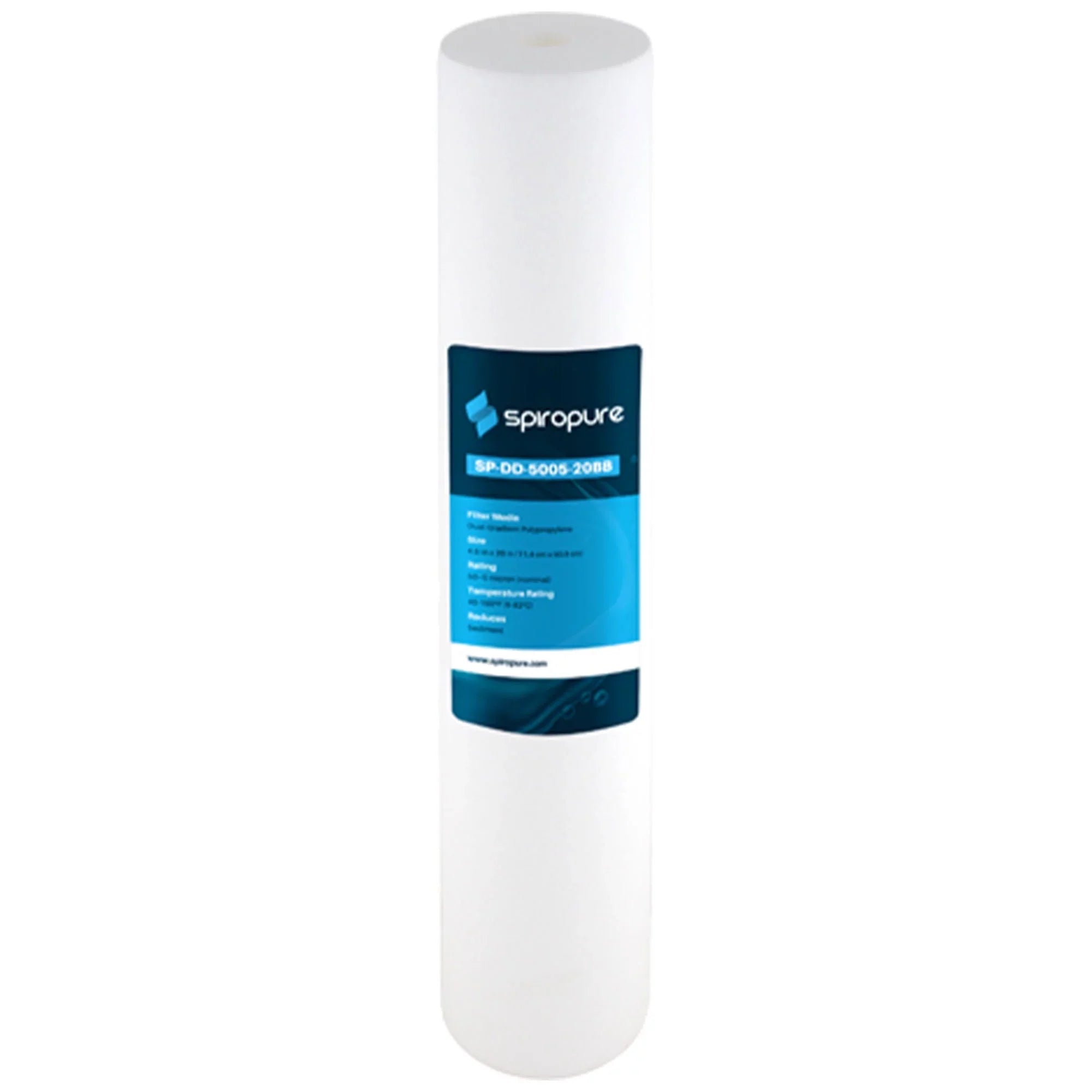 Filter, (6 5 Micron x Polypropylene SpiroPure Dual Pack) Gradient 4.5" 20