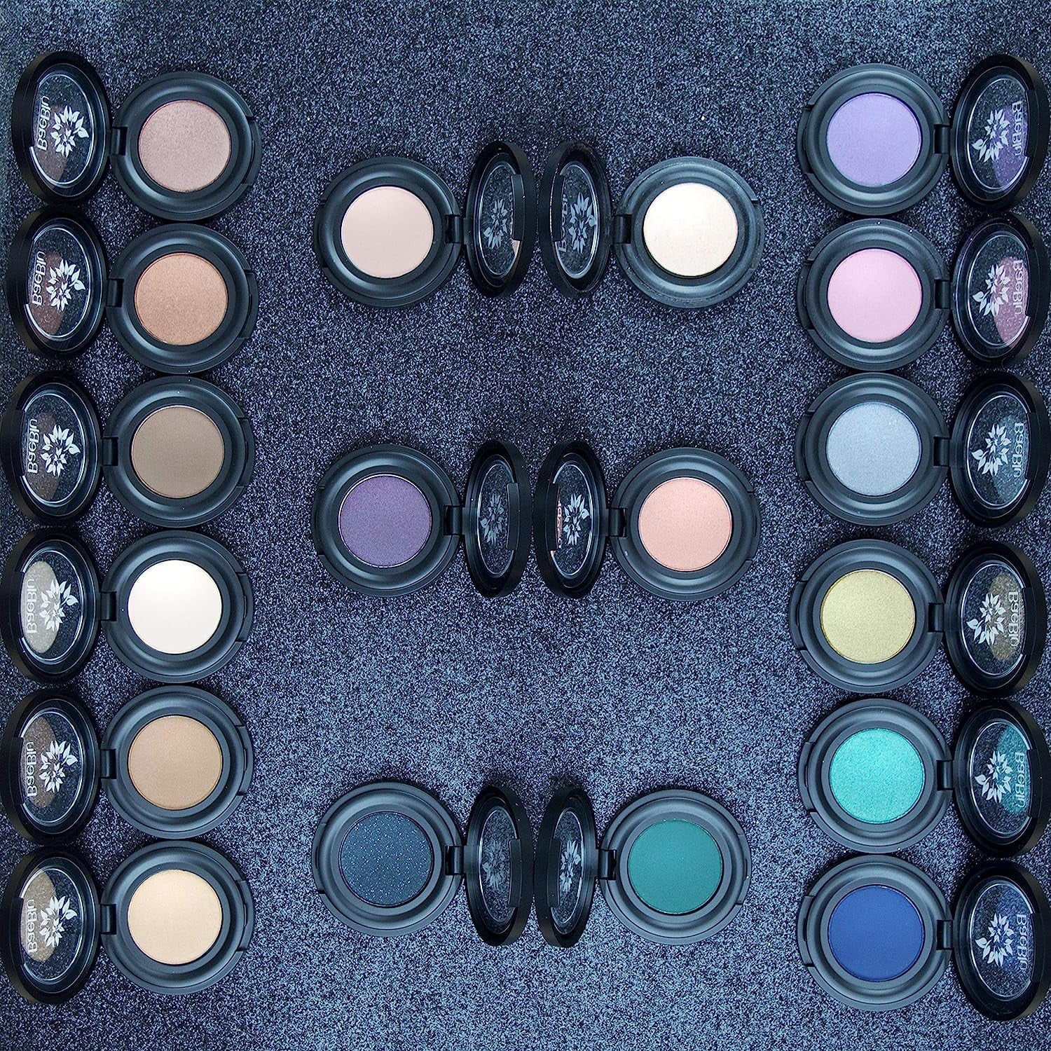 Pressed Made Sterling Organic Smooth Velvety Eyeshadow Finely in BaeBlu Hypoallergenic Natural Powder, 100% USA,