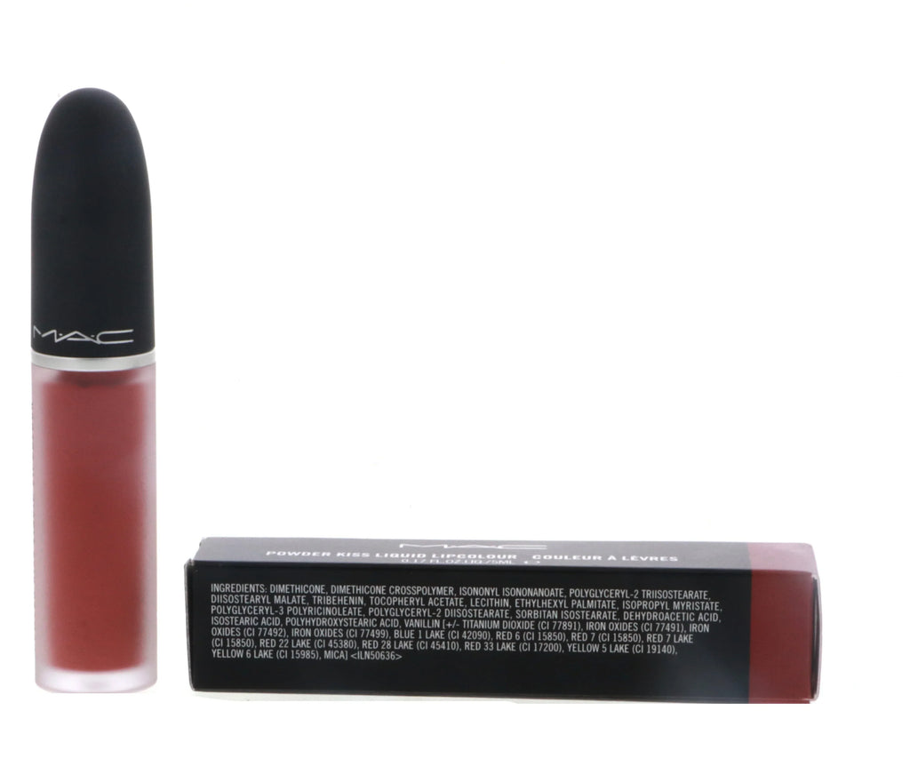 MAC, Powder .17 MAC It 989 Over by Kiss Lipcolor Lipstick Liquid Mull - oz