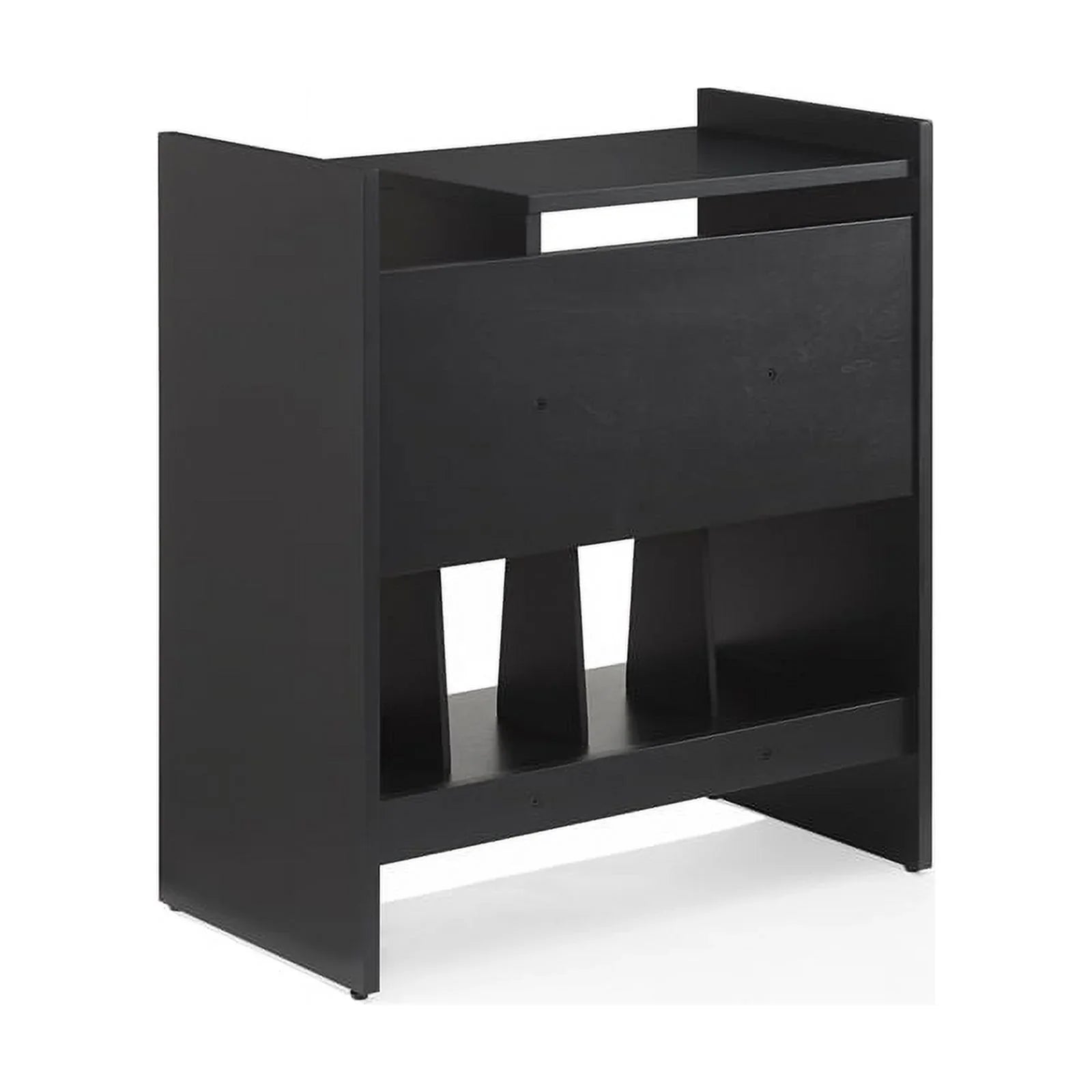 Tv Furniture Portland Console Record Stand Center, Entertainment Crosley and Media Vinyl Storage