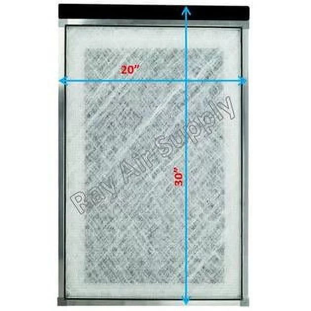 Refills Air RAYAIR 20x30 with Air Filter (3 Compatible Cleaner SUPPLY WHITE Pack) Pads Ranger Replacement 20x30