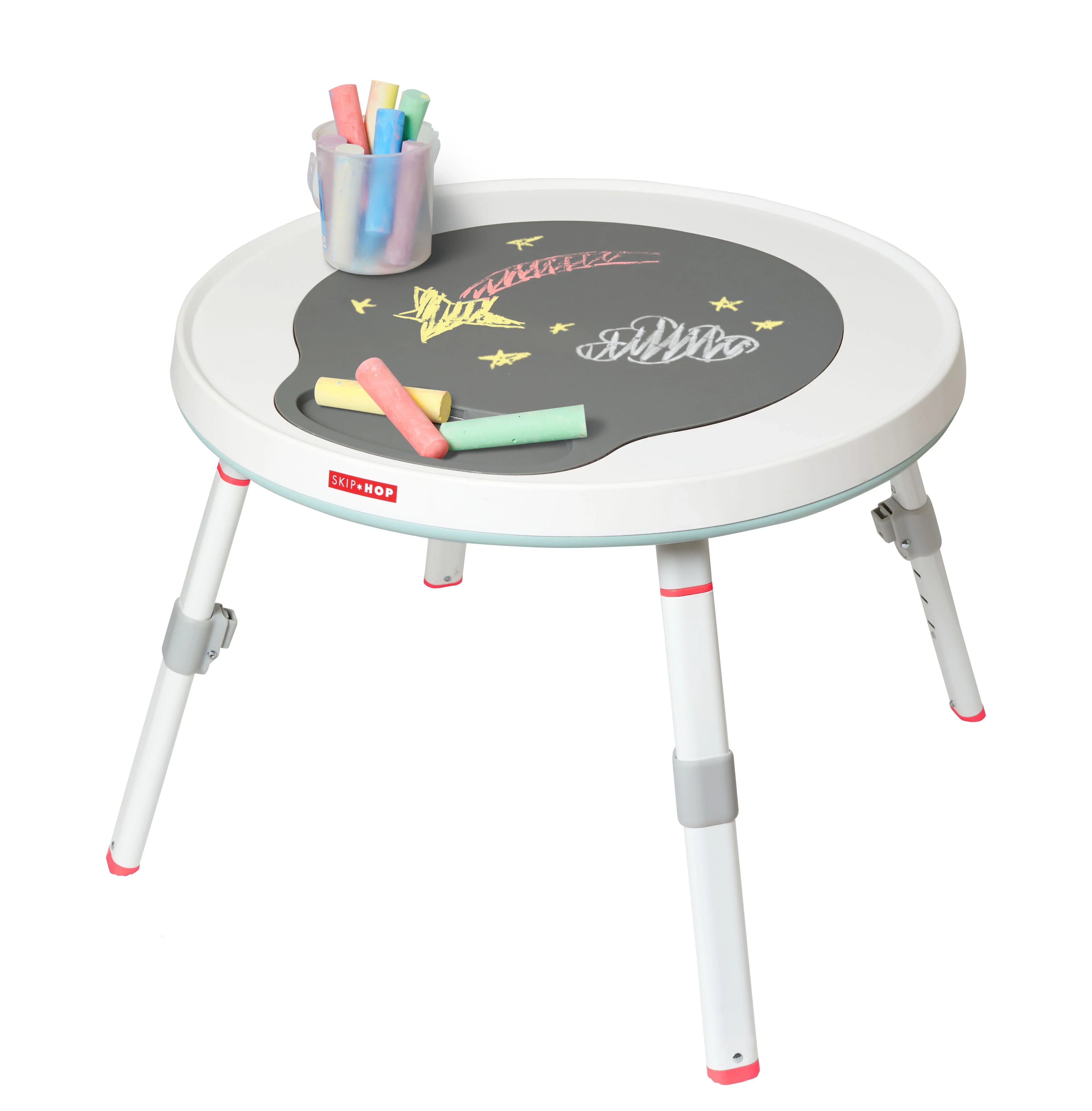 Baby Lining Skip 4mo+, with Play Grow-with-Me Hop Cloud Activity Interactive Center Silver Center: 3-Stage Functionality,