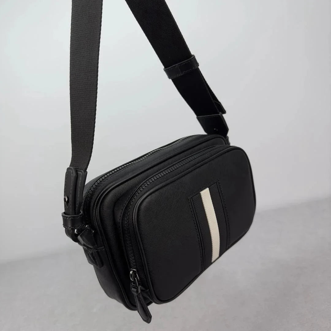 Bag Business Men's Bag Style Genuine Crossbody Bag Bag Commuter Quality Luxury Chest Shoulder Leather Casual High B Shoulder