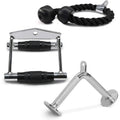 Rope + Cable D V-shaped Combo Double Handle Bar Tricep Yes4All Attachment +