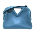 Women Bottega (Good) Blue Pre-Owned Leather Point Satchel Calf Authenticated Veneta
