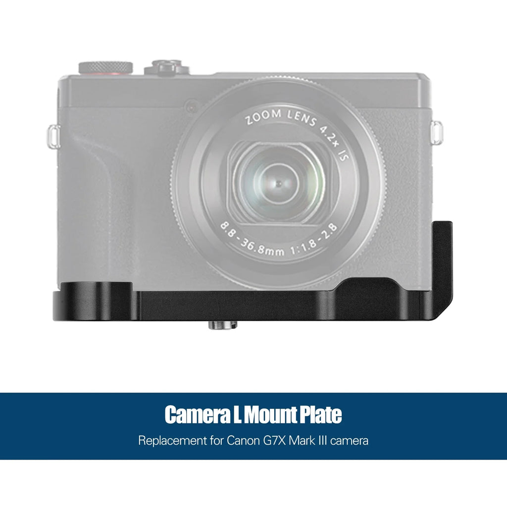 Replacement III Plate 1/4 Shoe 3/8 L Mount Accessories Wrenches with for Release Camera Camera Quick Threaded Holes Mark Suzicca Cold G7X Canon