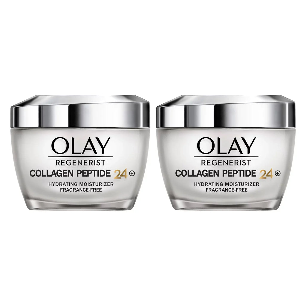 Moisturizer, 24+ 1.7 Hydrating Oz, Peptide 2-Pack Regenerist OLAY Collagen