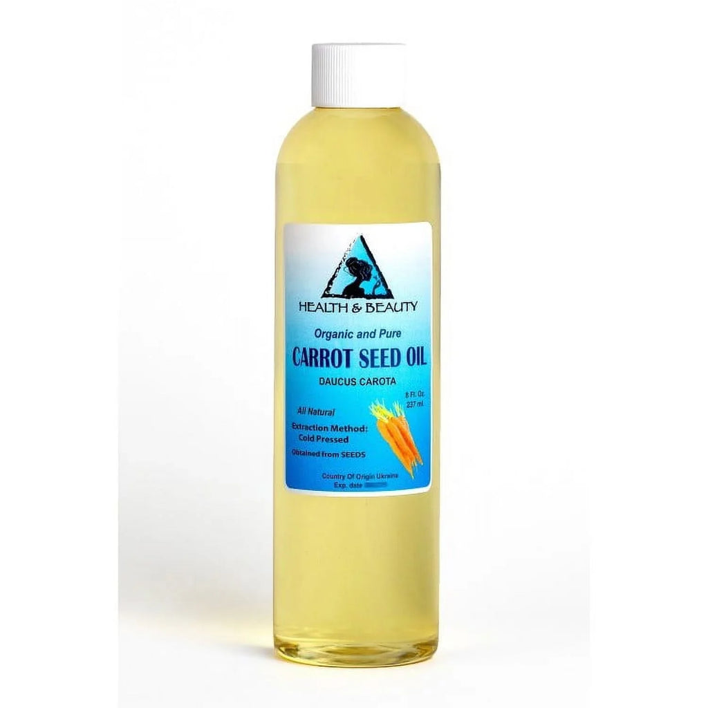 8 Premium Cold 100% Organic Oil Carrot Seed Carrier Fresh oz Pure Pressed