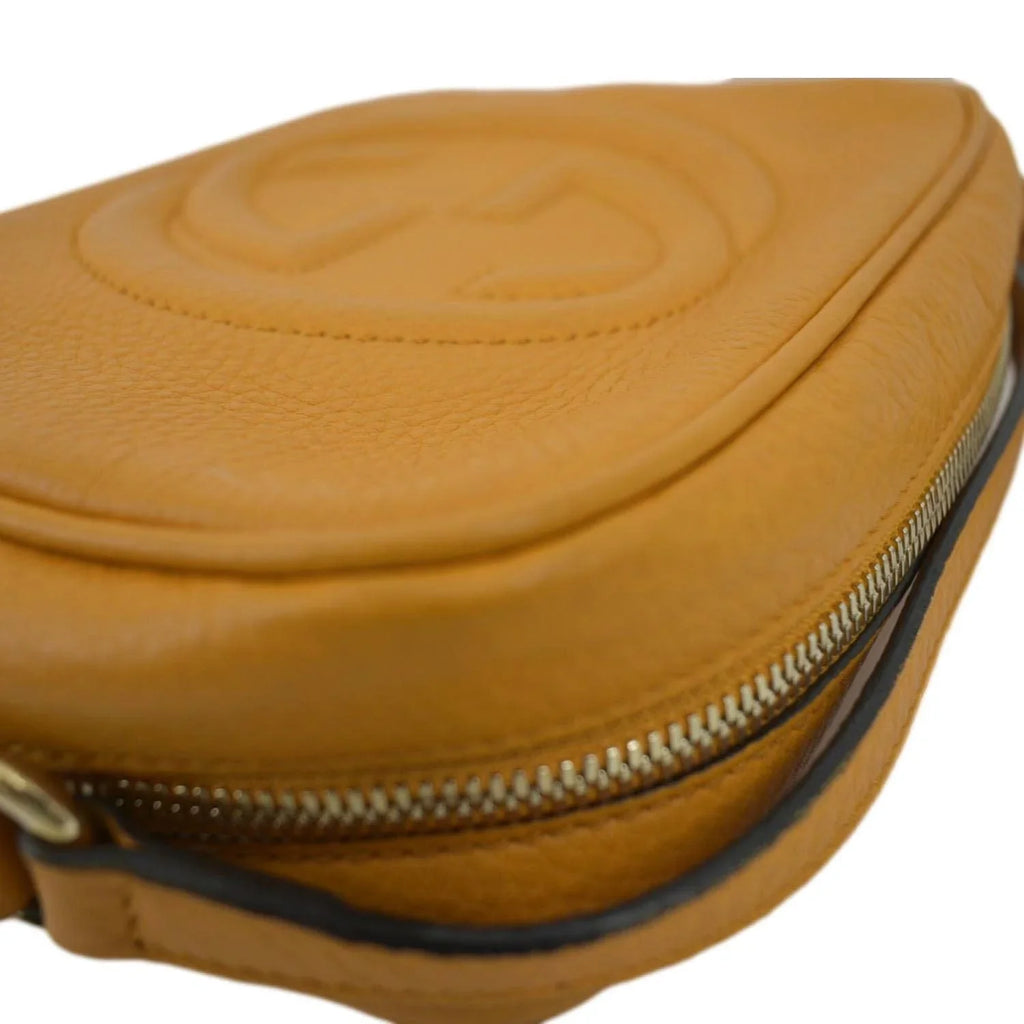 Bag GUCCI Orange Camera Soho 308364 Crossbody Pre-owned Disco Leather