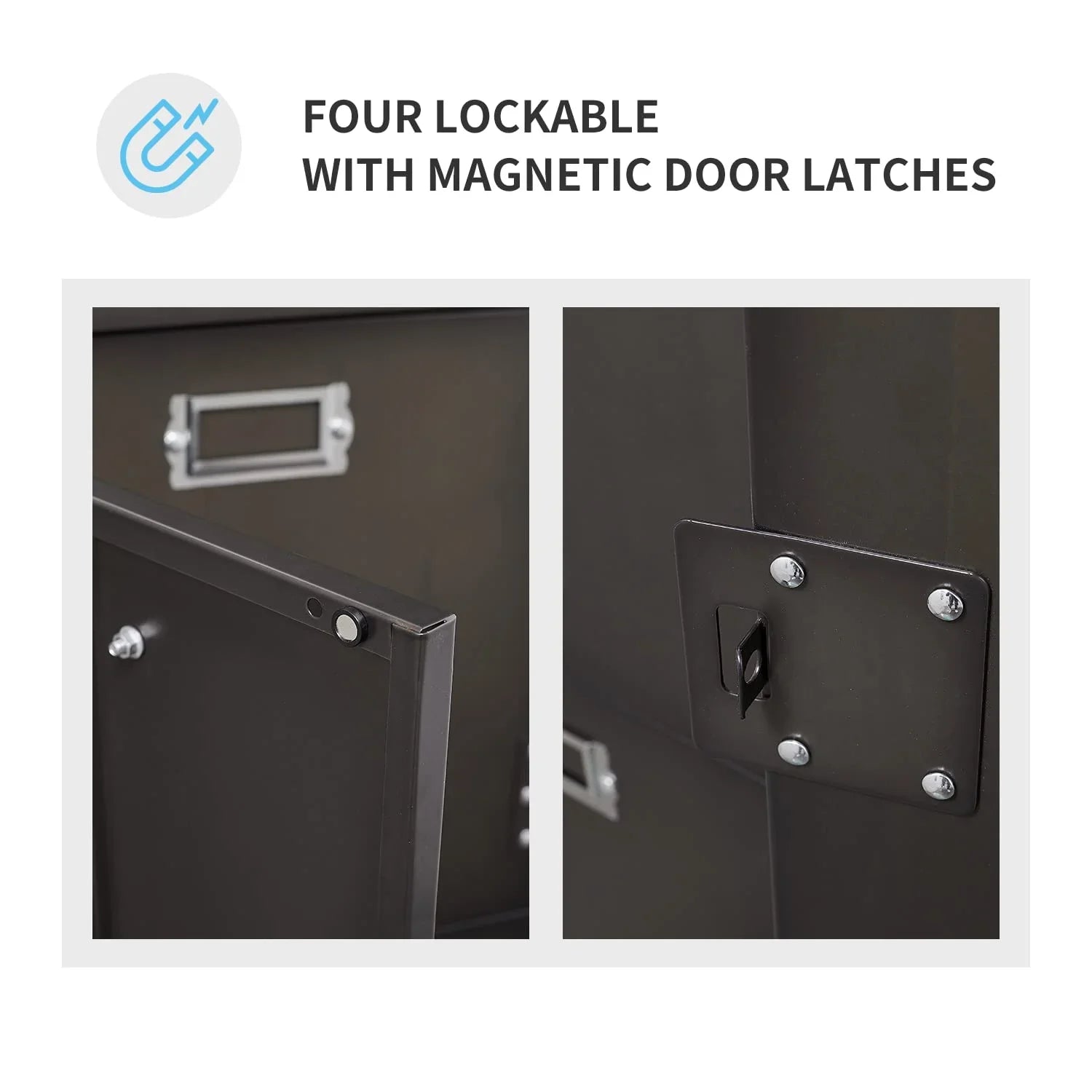 for for Lockable Door Storage Lockers 4 STANI Employees,71" Office Sundries,Gym,School Metal Cabinet Steel Staff,Home with