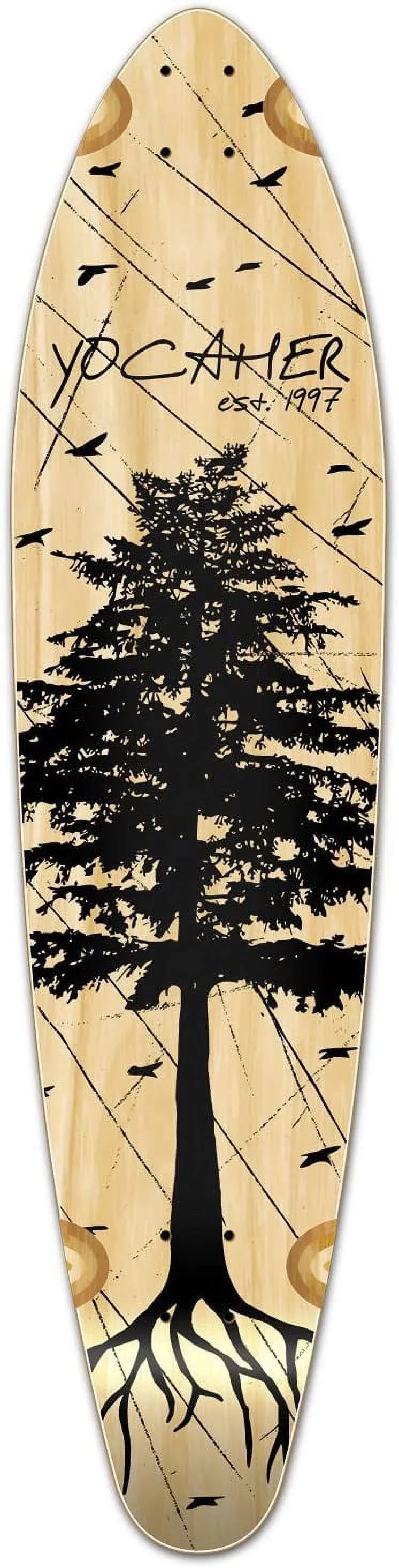 Yocaher Natural : Kicktail Pines the Complete - Longboard In