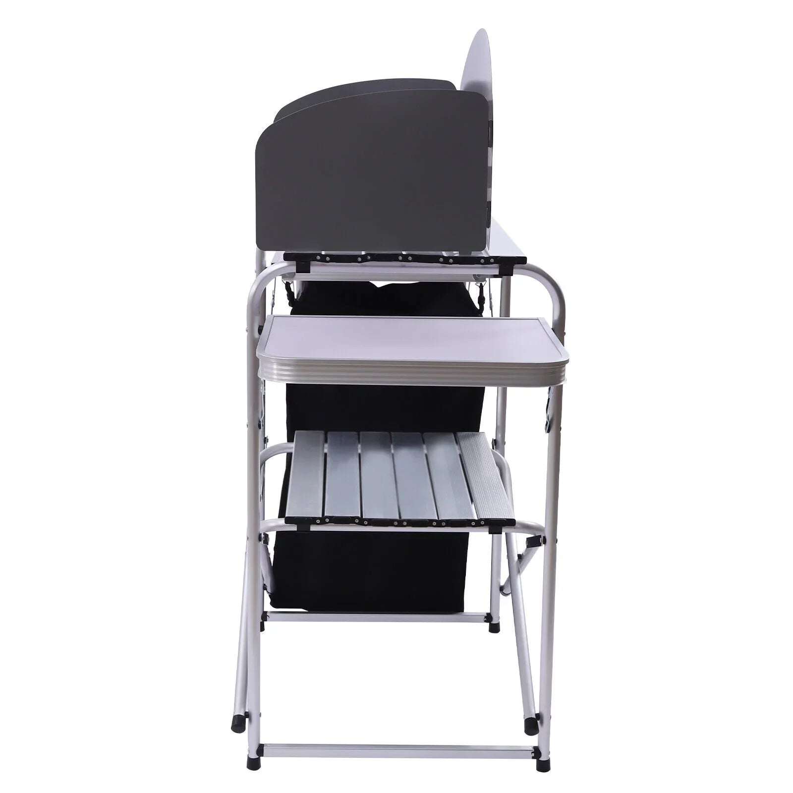 DENEST Windscreen Kitchen Folding Table Detachable Outdoor Camping Table Cooking with