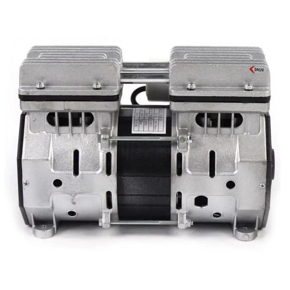 8 Double-Cylinder Piston Compressor 110V 1400 Vacuum Bar 680mmHg rpm Oilless