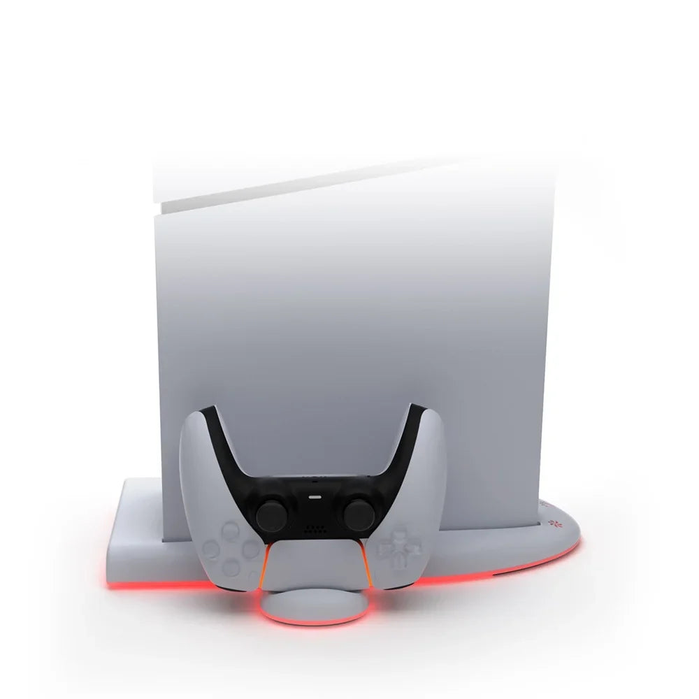 with Cooling For Cooling Accessories Slim, Charger For Controller Light PS5 Console Controller Base Stand Dual PS5 RGB Charging Fast Station