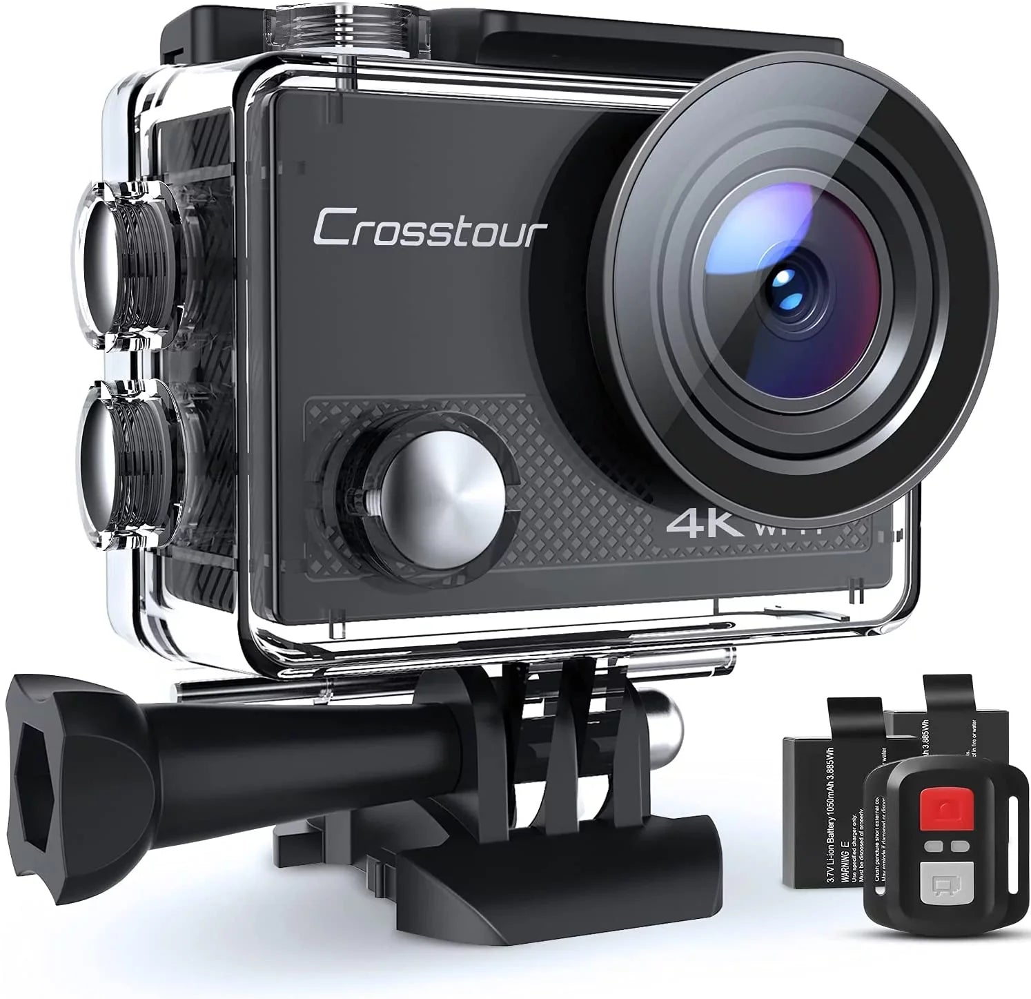 & 40M Camera Underwater with Action Crosstour 16MP WiFi IP68 CT9000 Sports 4K/25FPS/ Control Remote