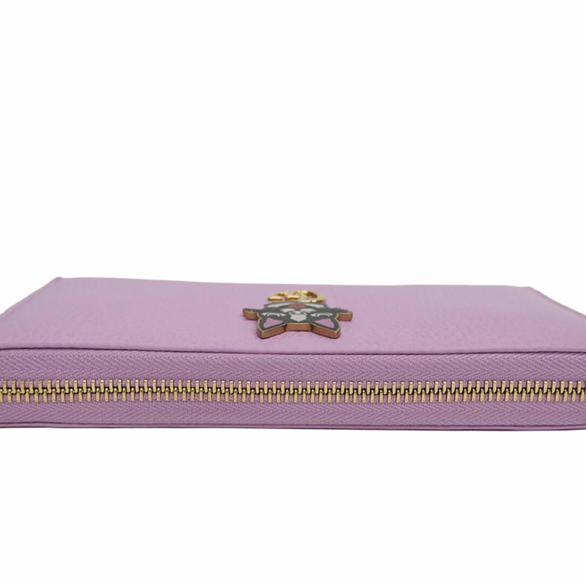 GUCCI Gucci Light 499337 Marmont Wallet Boston Dog (Like Zip Bosco GG Terrier Pre-Owned Round Purse Around New) Pink
