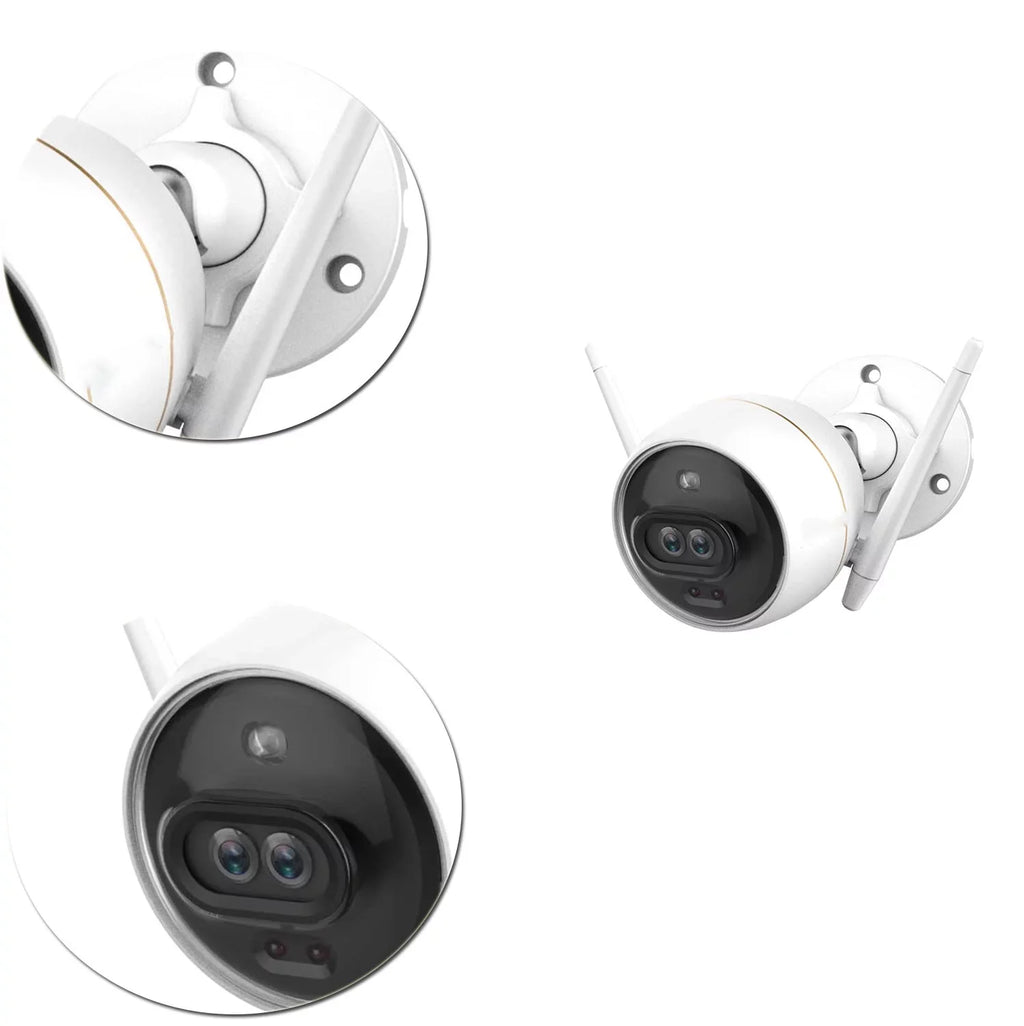 Active Weather Detection, Dual Vision, Color Siren with Two-way Night Lens Motion the Outdoor Camera(C3X) Lens PIR Security Excellent Proof, 1080P, Dual & Light Security First Alarm Talk, Camera
