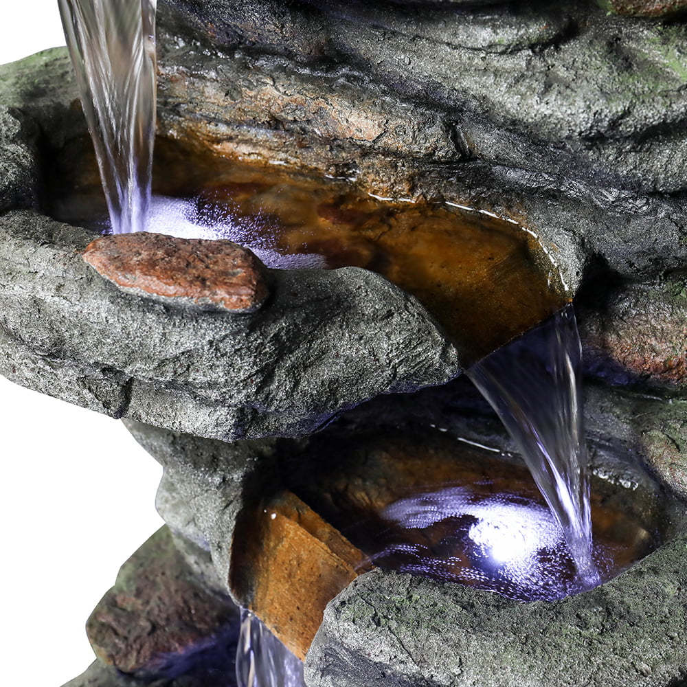 Led with 32.6inches Kmowoo Fountain Rock Lights Water