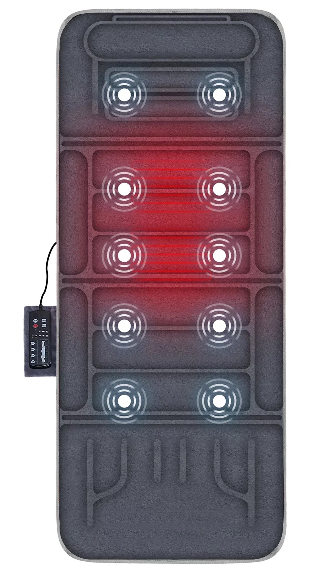 with pad Massager Body 10 2 Cushion Full Vibration Pad Heating Heat Motors & Massage Seat Comfier Mat with Chair Therapy