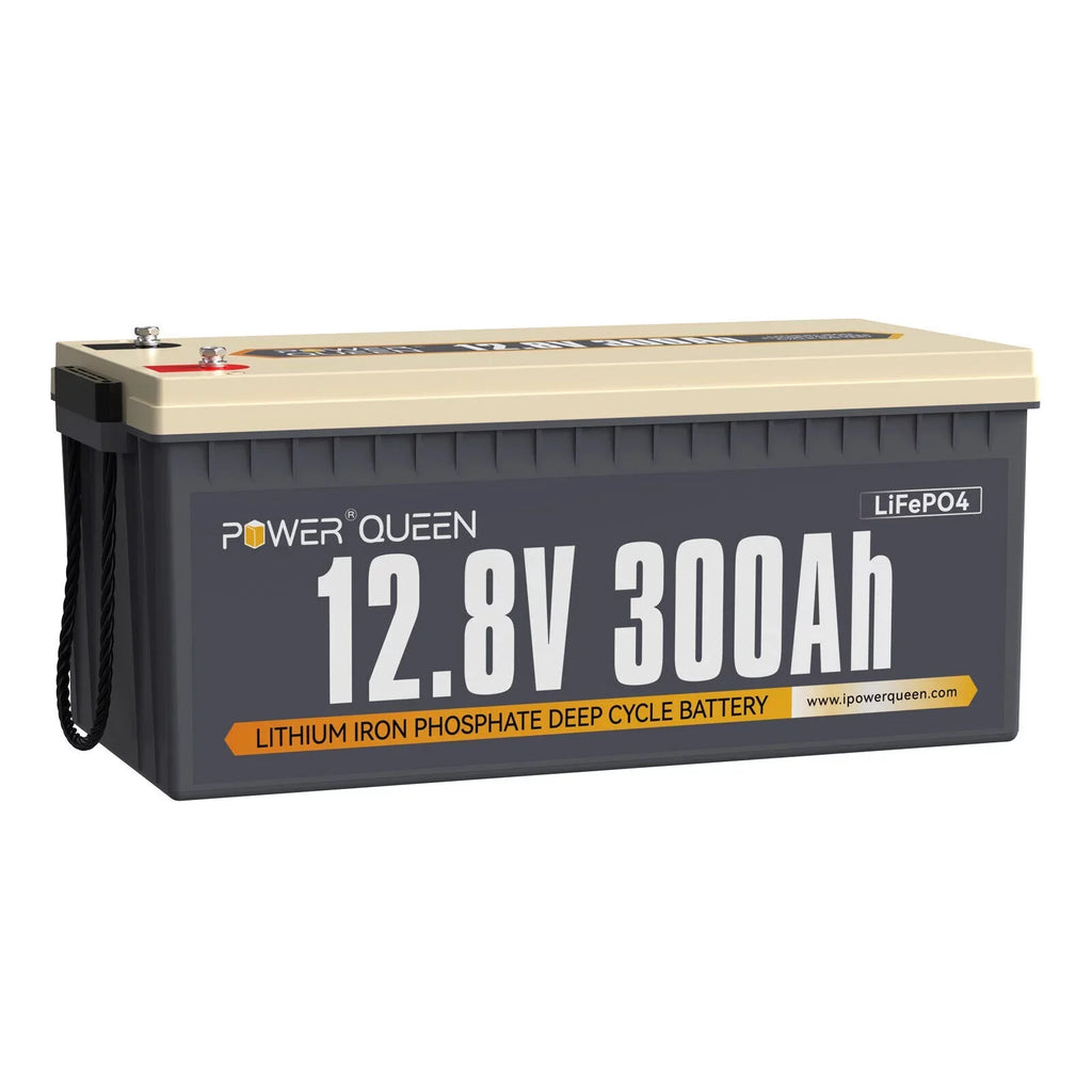 300Ah Built-in Solar Lithium 200A Power RV Battery for LiFePO4 Marine BMS Queen Off-Grid 12V