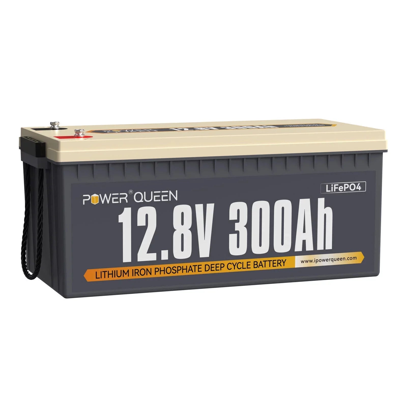 300Ah Built-in Solar Lithium 200A Power RV Battery for LiFePO4 Marine BMS Queen Off-Grid 12V