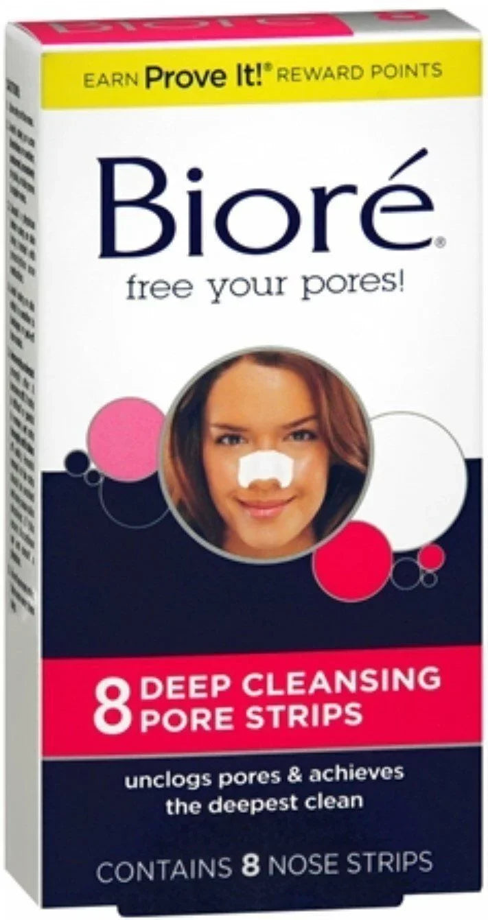Pore Pack Nose Biore Deep Strips 3 8'S Cleansing