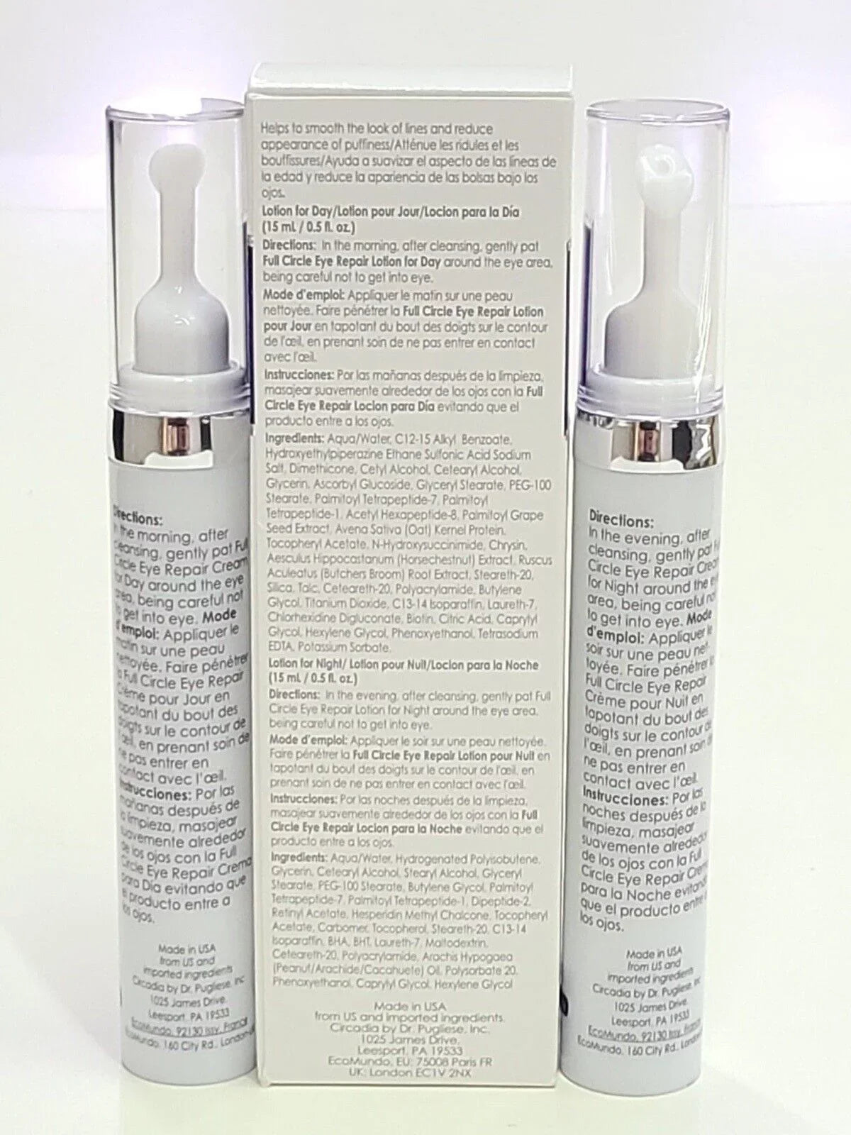 Circle Eye Lotions for 1 and Full Night oz. Day Repair