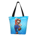 Funny Women's Business Capacity Bag Super Shopping Mario Shoulder Work Tote Handbag Large School Beach Travel For
