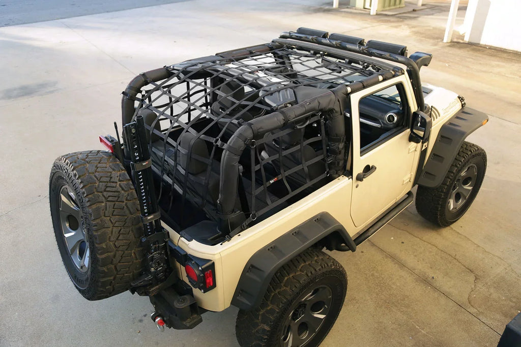13552.70 Rugged Black | JK RealTruck Jeep by Net, with Cargo | Ridge | Compatible 2-Door Wrangler 2007-2018