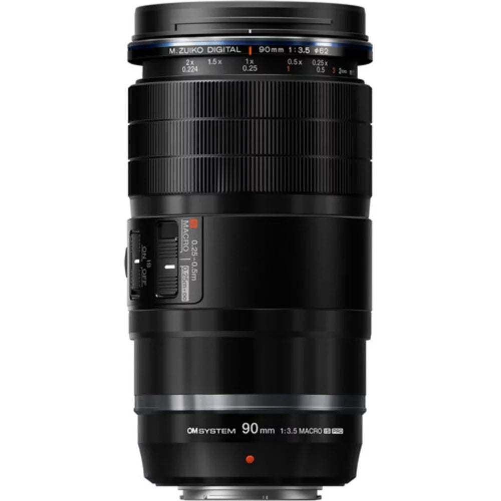 IS SYSTEM M.Zuiko ED OM Four 90mm Thirds) f/3.5 Digital Macro Lens (Micro PRO