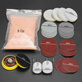 Remover,Glass 8OZ Pad Polishing Scratch Kit Deep New Wheel Cerium Oxide 2 U &