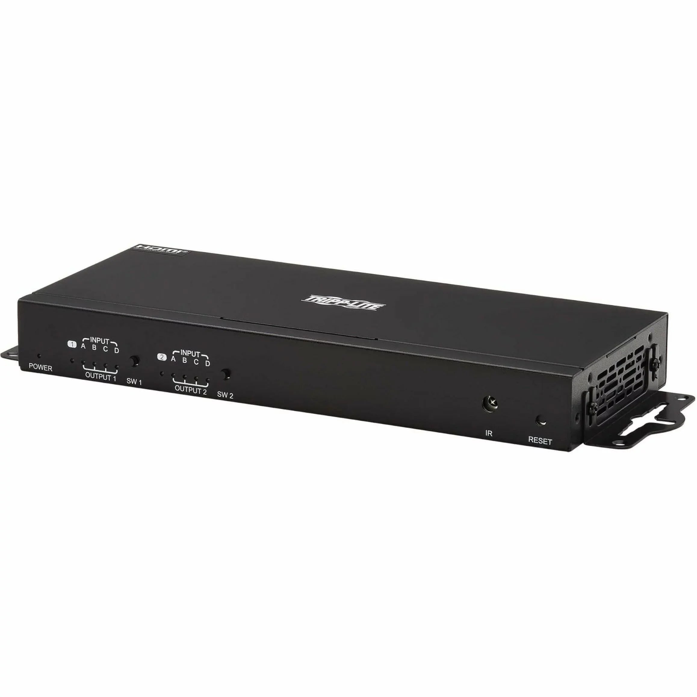 Switch/Splitter Matrix Remote 4K 4x2 Tripp - - 60 x ... - Display, 3840 1080p2 Computer, Lite - and TAA Support, HDR, with Hz, 2 4:4:4, 4K Signage, Control x Blu-ray Multi-Resolution 2160 HDMI Digital