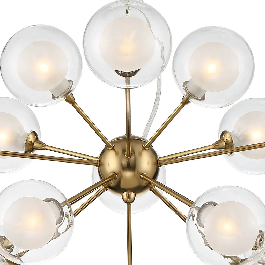 for Room Fixture Euro Antique Dining Shade Spheres Chandelier Kitchen Wide Sputnik Mid Possini Brass 15-Light 30" Island Design Century Modern Glass