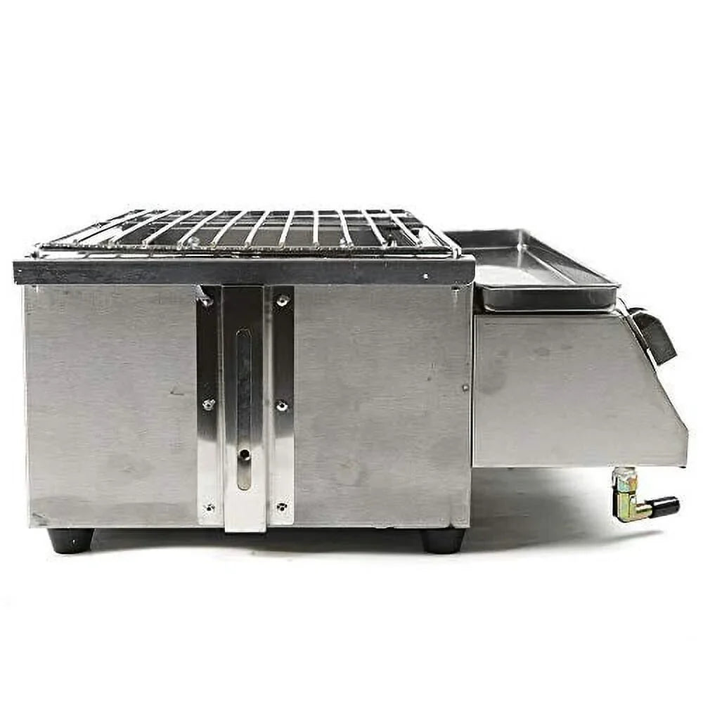 with Gas Propane Outdoor Efficient Vertical Gas Steak,Ribeyes,Picnic,BBQ Infrared Burner Steel Steak Grill - Cooking,Stainless for Heating Propane Grill,Perfect Single Portable Grill