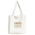 shopping satchel day valentine handbag canvas bag casual happy quote style tote
