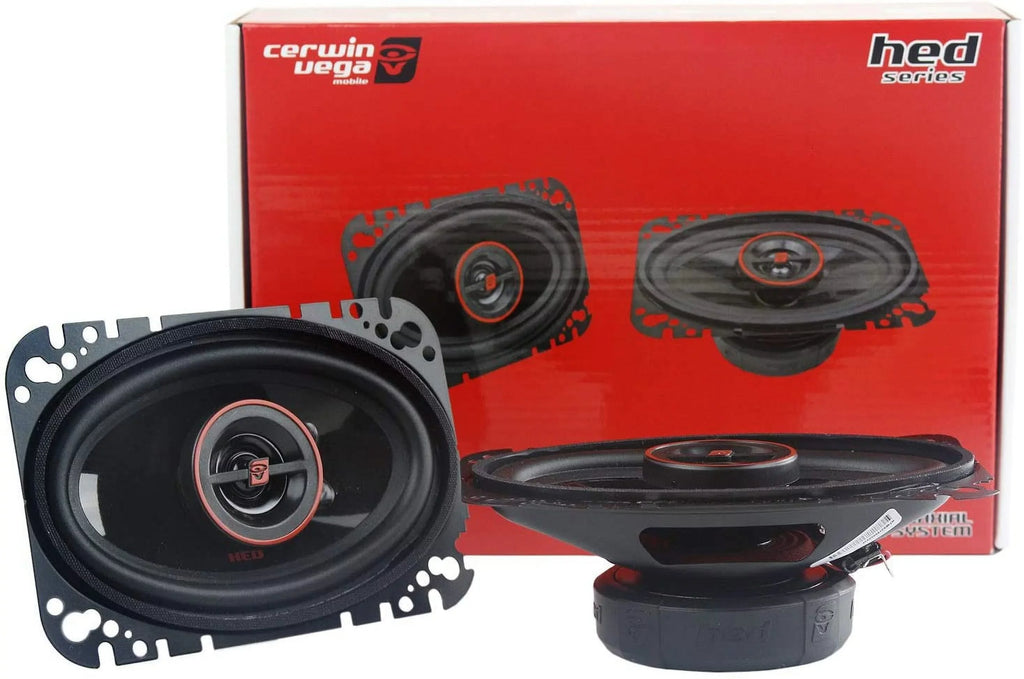 x CERWIN-VEGA 2-Way MOBILE Speakers 6", (4" max) Watts Series 275 HED(R) Coaxial H746