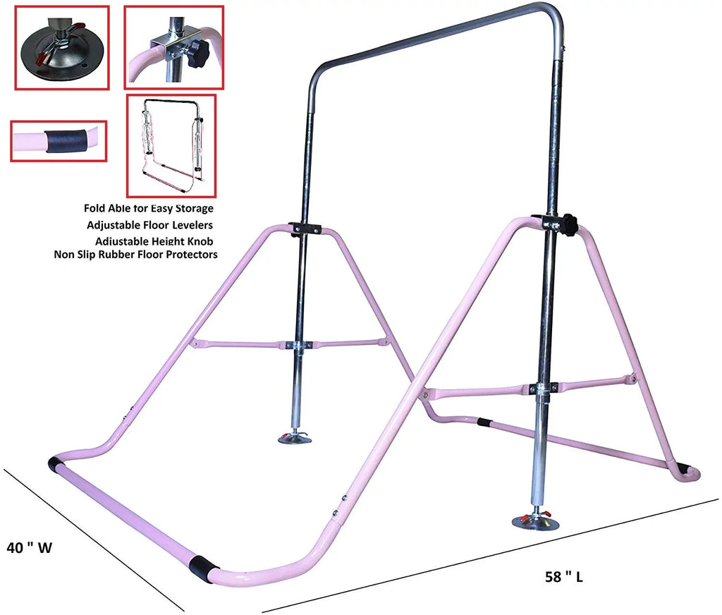 Climbing Bar Junior Gymnastics Kip Bar Jungle Training, Tower Bar, Bar, Horizontal Progymnastics Pink Monkey Gym