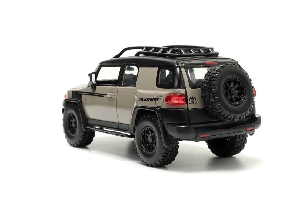 Jada w/ Toyota scale 1/24 Roof Rack Cruiser Diecast Beige Toys FJ Car 34008 - - and Extra Wheels,