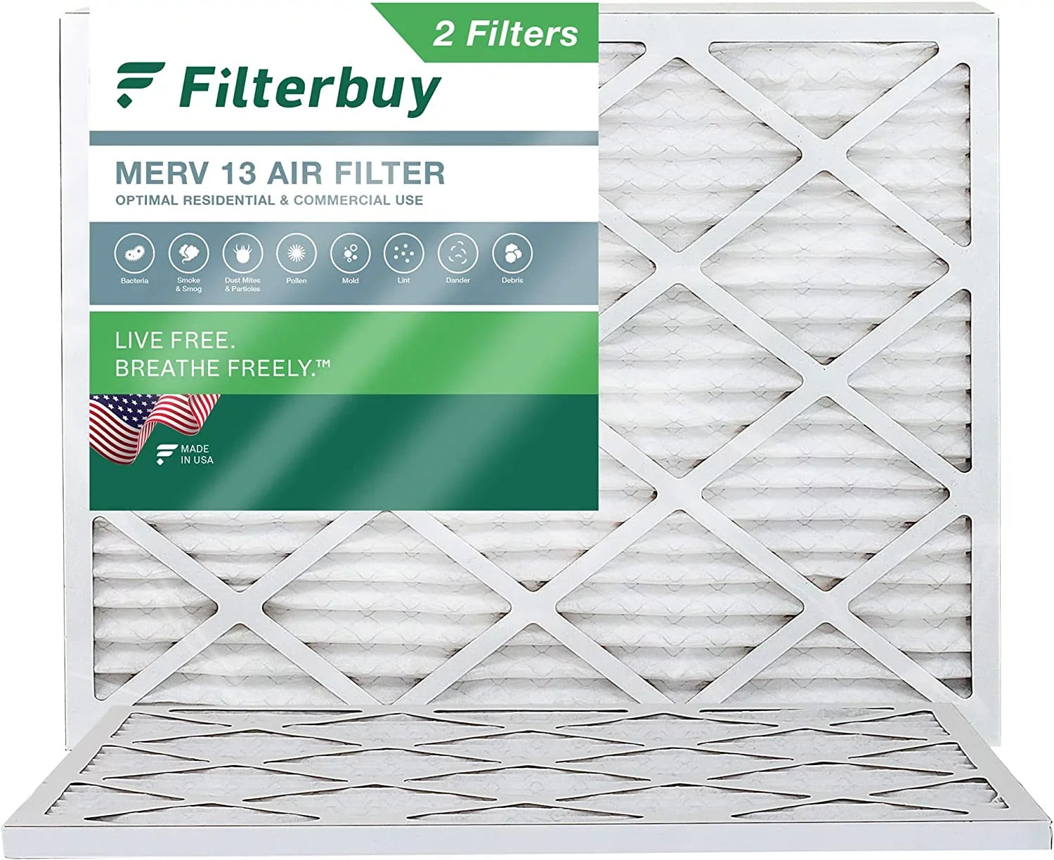 AC HVAC Furnace Pleated Air Filterbuy 13 Filters (2-Pack) 14x20x1 MERV