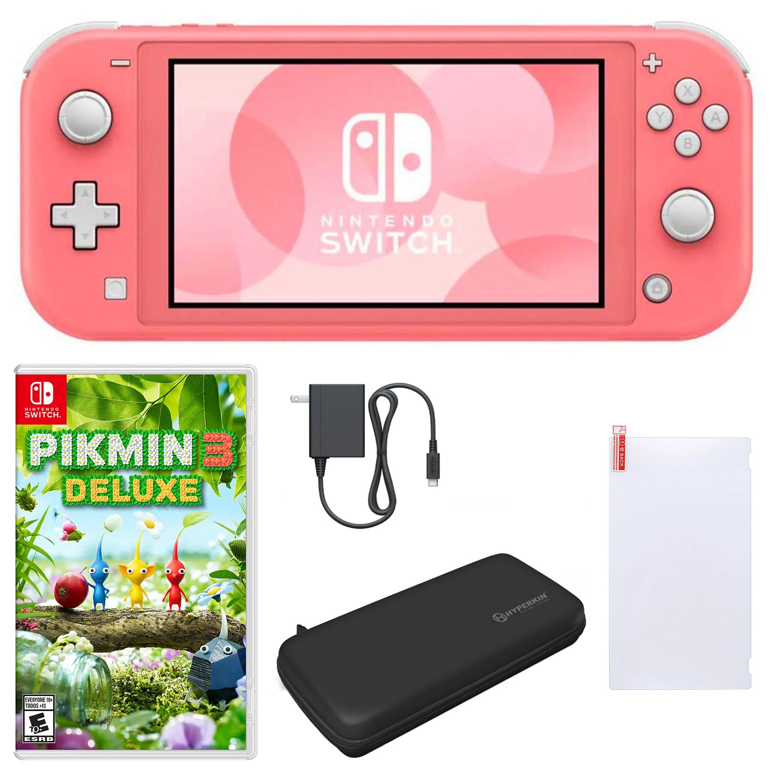 3 Deluxe Pikmin Nintendo Coral Switch Accessories Lite and with in