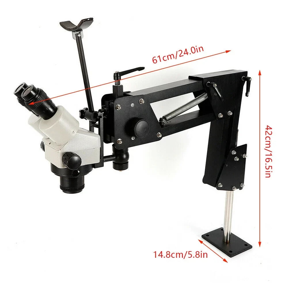 Inlaid Stand Setting Gem Spring Microscope Bracket Micro Multi-Directional Diamond ZhdnBhnos Machine Tool Mirror with Making Jewelry