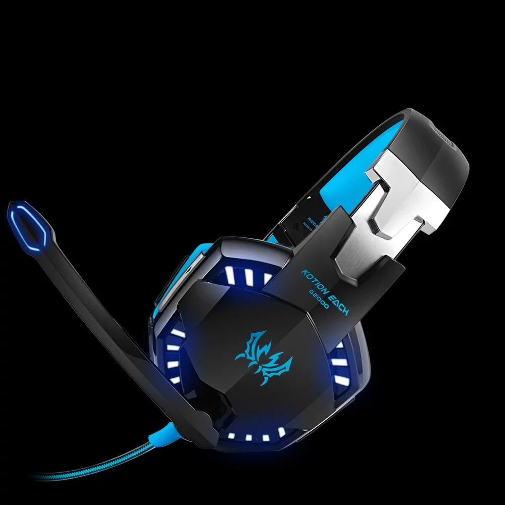 Headset G2000 PC EACH KOTION Noise with Reduction Cable Gaming for Adapter 3.5mm EACH Laptop Smartphone KOTION Audio