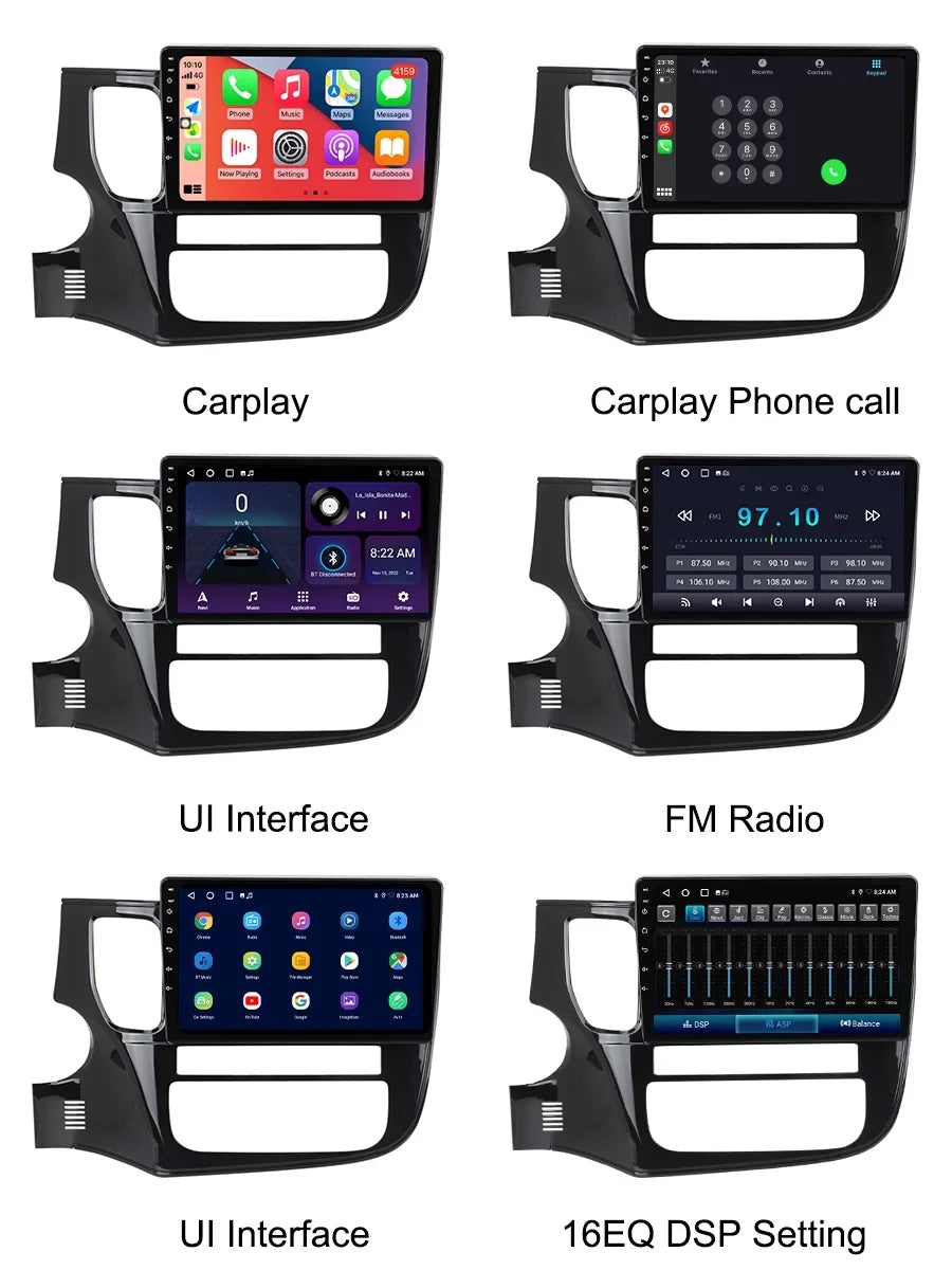 Navigation 2018 For - Car Auto Outlander Multimedia 3 Radio Android Player 2012 GPS GF0W GG0W Mitsubishi Android Carplay