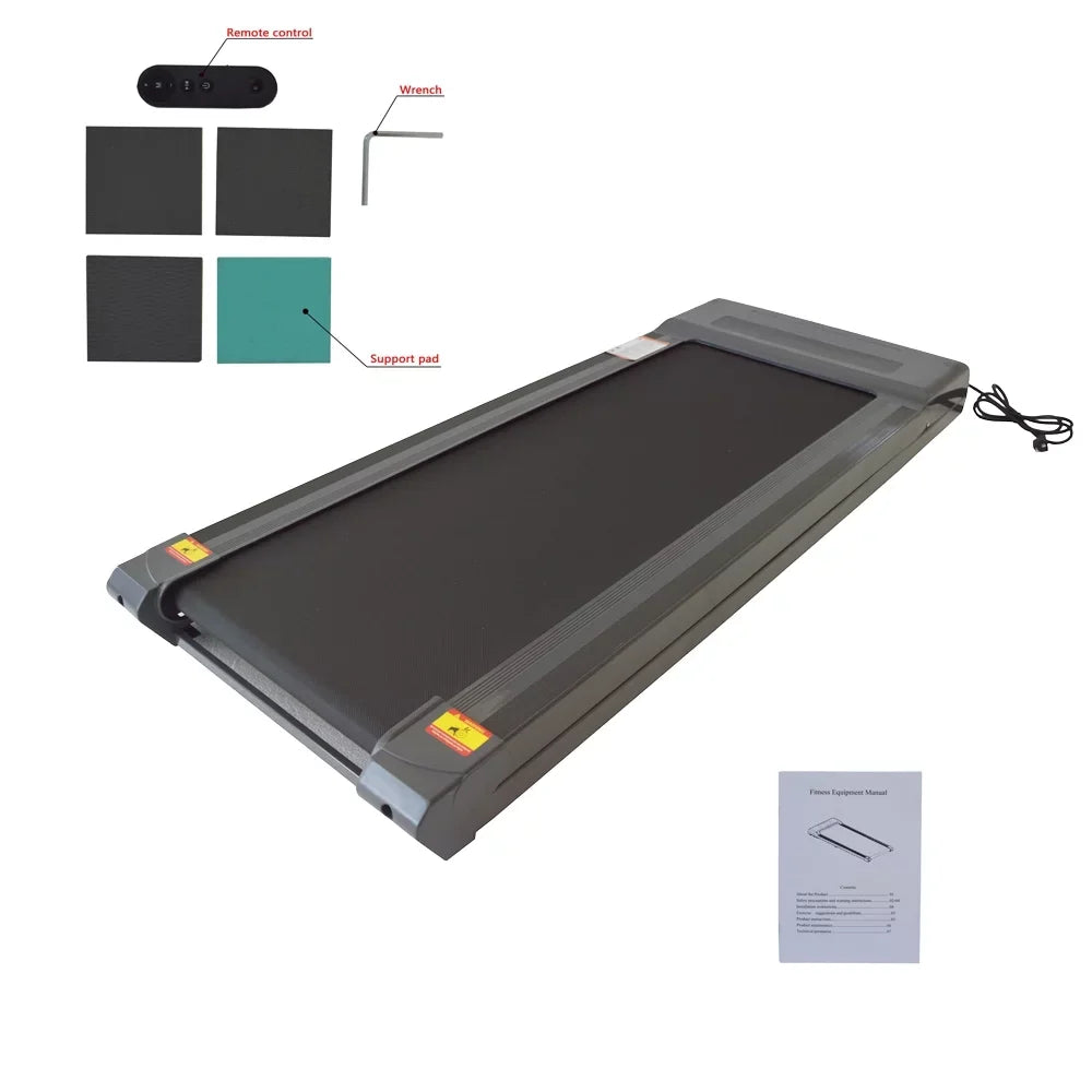Silent Electric Household 286.6lb INTSUPERMAI Treadmill Load 1-8km/h limit