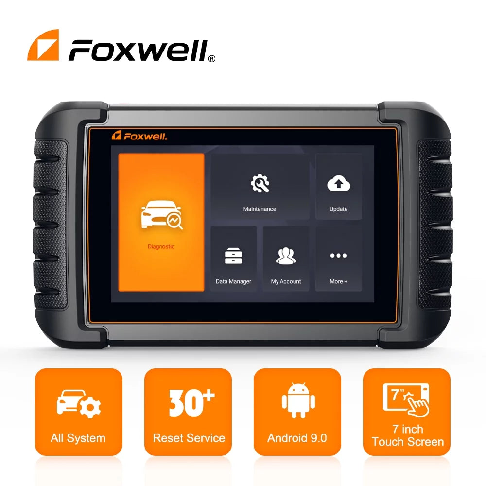 All Diagnostic Automotive ABS Bidirectional Scanner Scan Scanner Tool Car FOXWELL Reader Tool Car NT809 Reset Systems Reset Advanced Scanner Scan Oil 30+ Code Services Auto Bleeding OBD2