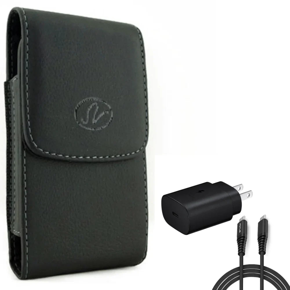 Z3 Clip USB-C Motorola 25W w - Moto Plus, PD Home 4 Holster Smart3 Charger Z4 One Cable Harmony Lively - Fast 6ft Z2 Play Leather Type-C for LG Zoom, Case Play Belt Stylo Jitterbug 4