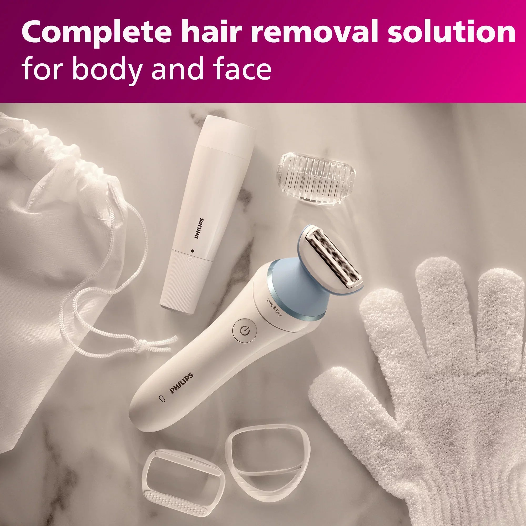 Electric Electric 8000 Facial with Remover, BRL166/91 Lady Philips Series Shaver Cordless, Hair