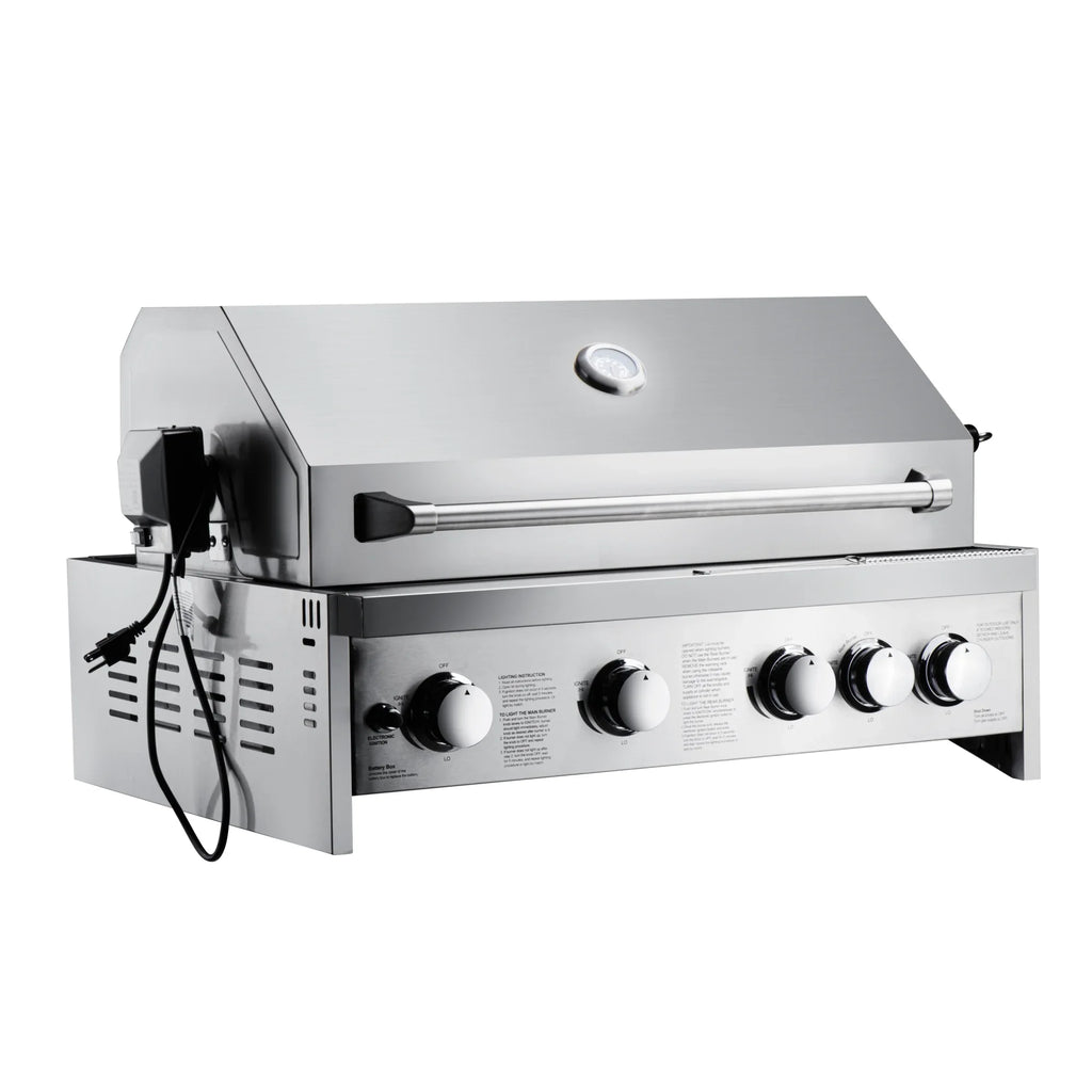Stainless-Steel in 30 Liquid for Grill Outdoor Propane Kitchen in. (KM-OKS-BQ30) Built-in BBQ