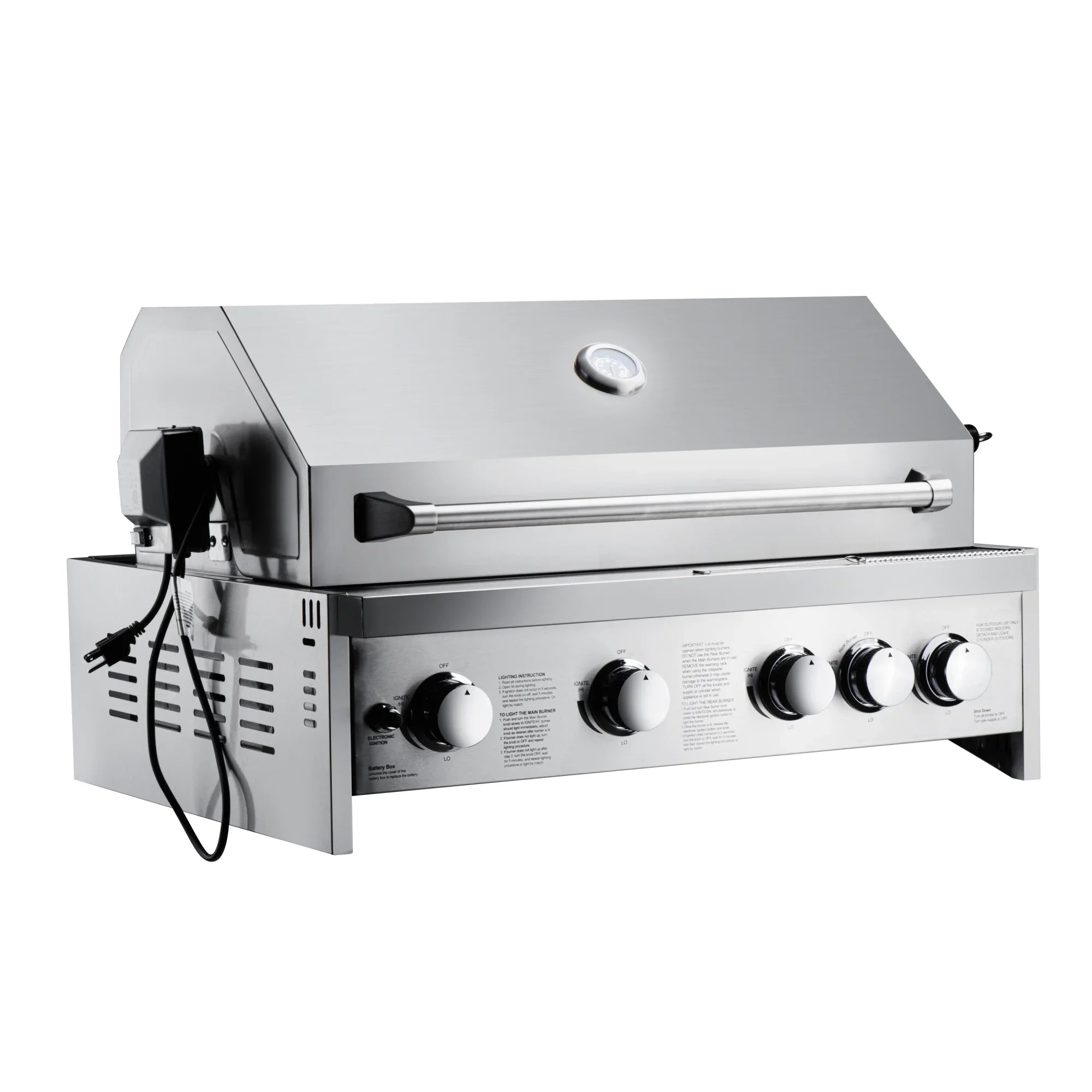 Stainless-Steel in 30 Liquid for Grill Outdoor Propane Kitchen in. (KM-OKS-BQ30) Built-in BBQ