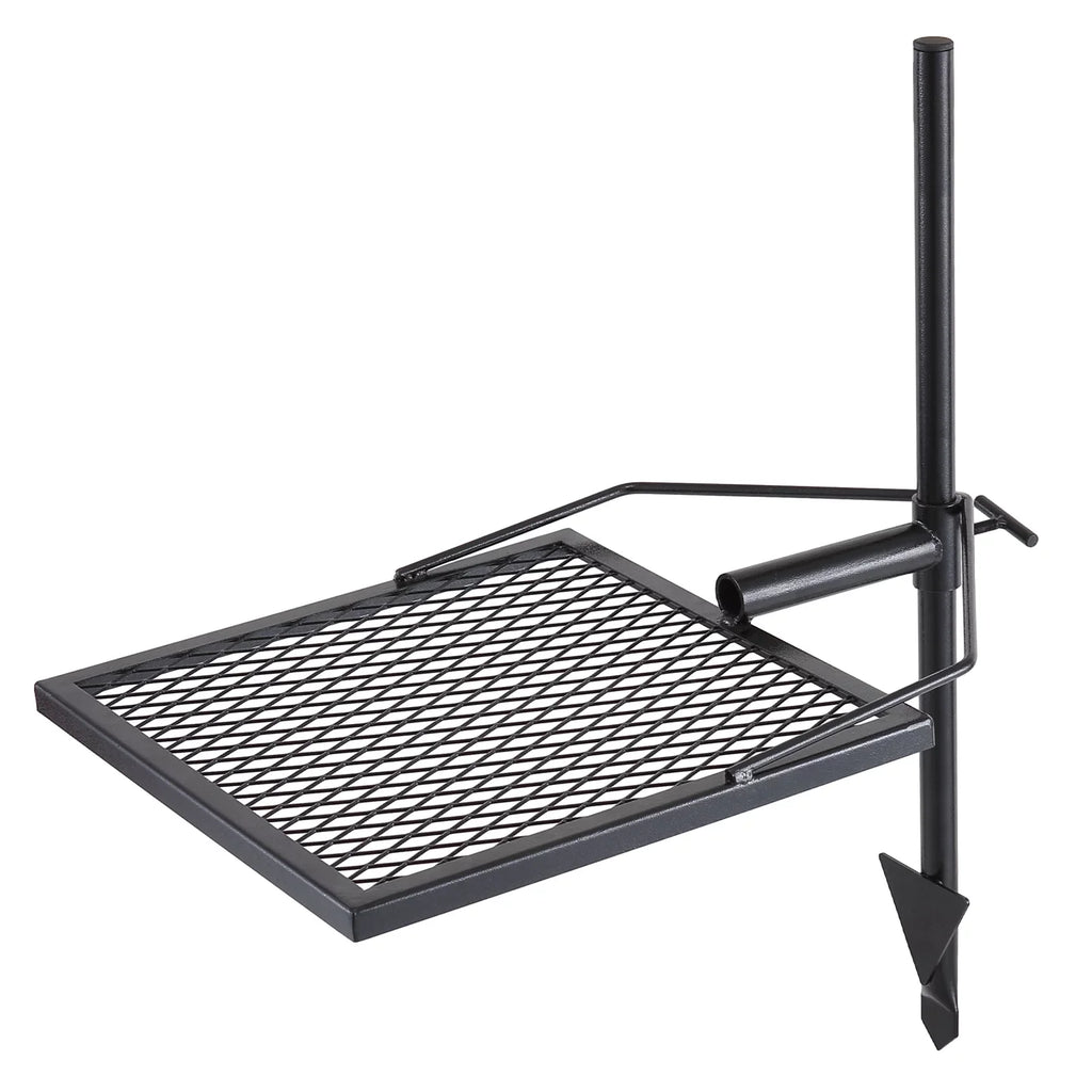 Fire Open Grate Steel BENTISM Adjustable 16" x Swivel Heavy Duty Grill Campfire 16" Cooking